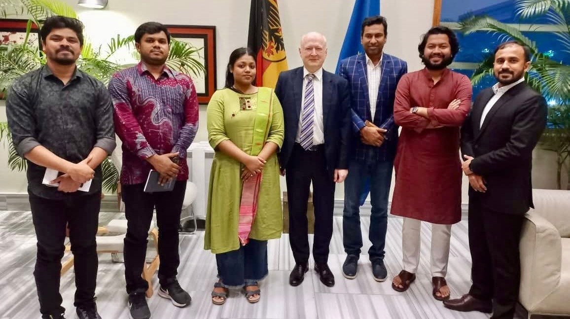 জার্মান রাষ্ট্রদূতের সাথে এনসিপি’র সৌজন্য সাক্ষাৎ