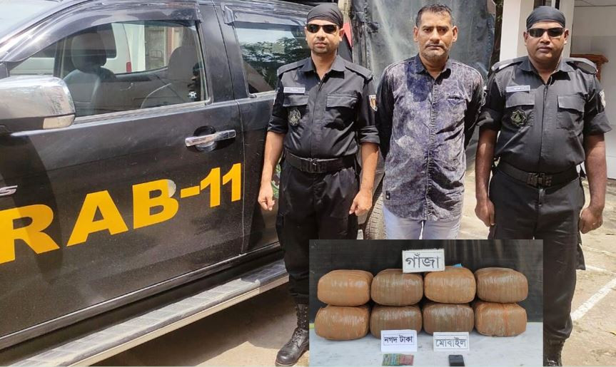 কুমিল্লায় ৪০ কেজি গাঁজাসহ গ্রেফতার ১