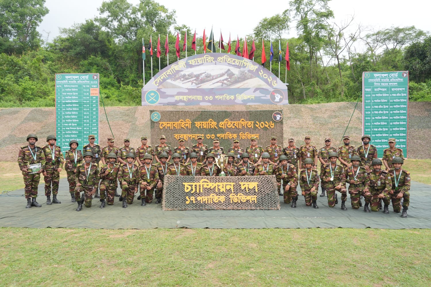 বাংলাদেশ সেনাবাহিনী ফায়ারিং প্রতিযোগিতা-২০২৬: চ্যাম্পিয়ন ১৭ পদাতিক ডিভিশন ও রানারআপ প্যারা কমান্ডো ব্রিগেড